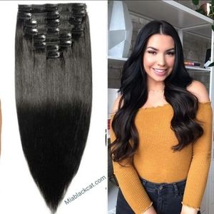 Hair extensions Remy Hair clip on